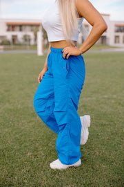 Your Everyday Oversized Parachute Pants (Blue)