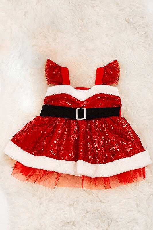 Santa Baby Sequin Tulle Dress