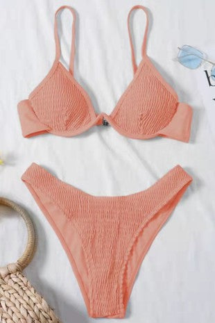 Coral Reef Ribbed Bikini Set