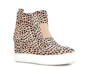 Chelsea Cheetah Print Sneaker Wedges