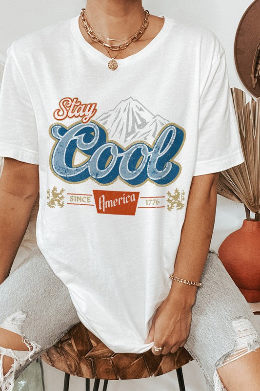 Stay Cool Oversized T-Shirt (white)