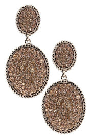 Crystal Studded Statement Earrings