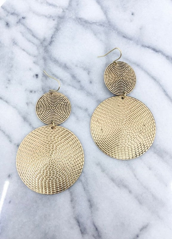 Gold Plated Drop Earrings