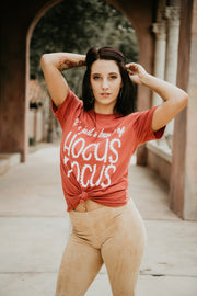 "It's Just a Bunch of Hocus Pocus" Graphic Tee (Rust)