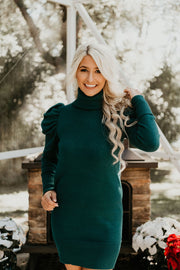 Tis' the Season Turtle Neck Sweater Dress