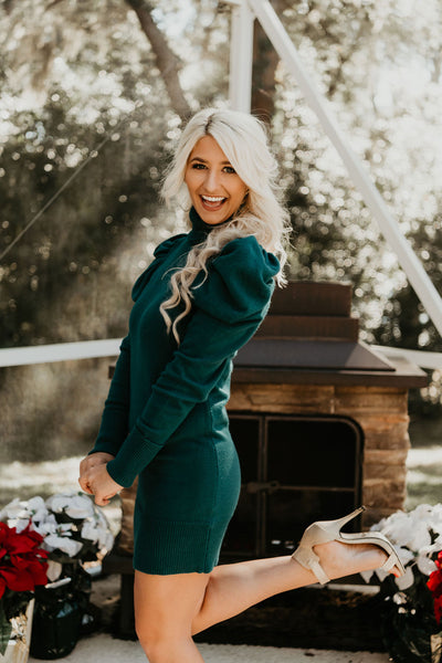 Tis' the Season Turtle Neck Sweater Dress