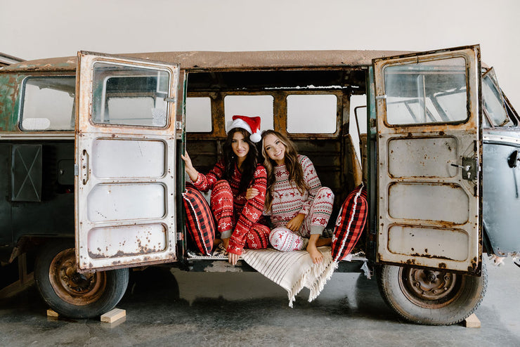 Santa's Reindeer Printed Pajamas