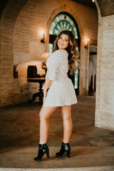 Classy Clarity Polka Dot Mini Dress