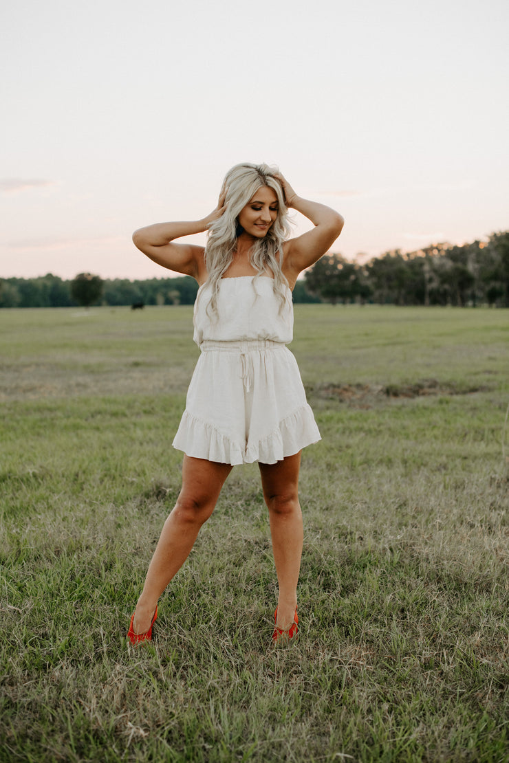 Home of the Brave Ivory Romper