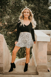 Ready To Fall Ruffle Leopard Skirt