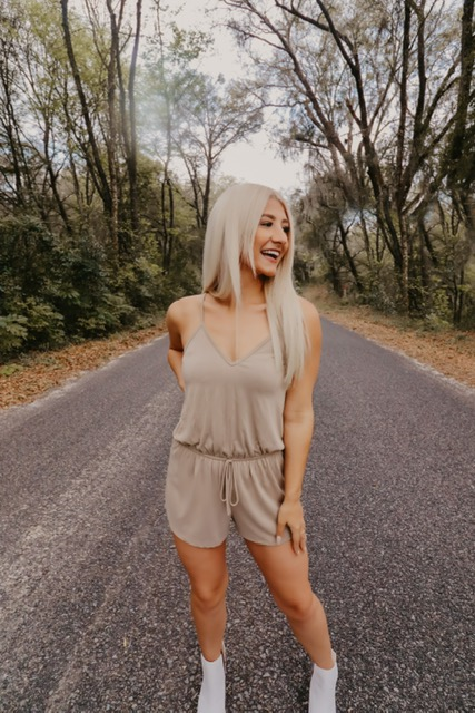 All Natural Sleeveless Romper