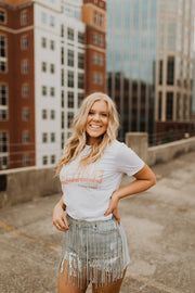 Greetings From Nashville Tennessee Round Neck T-Shirt (White)