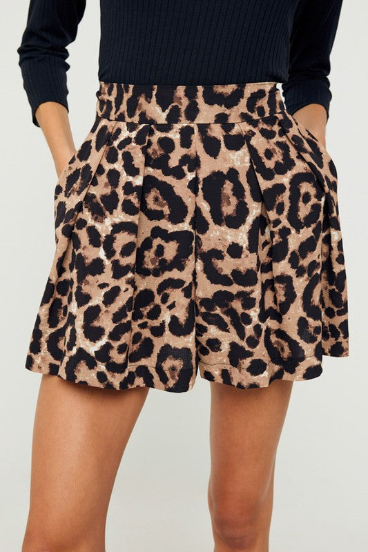 You're Gonna Hear Me Roar Leopard Print Shorts