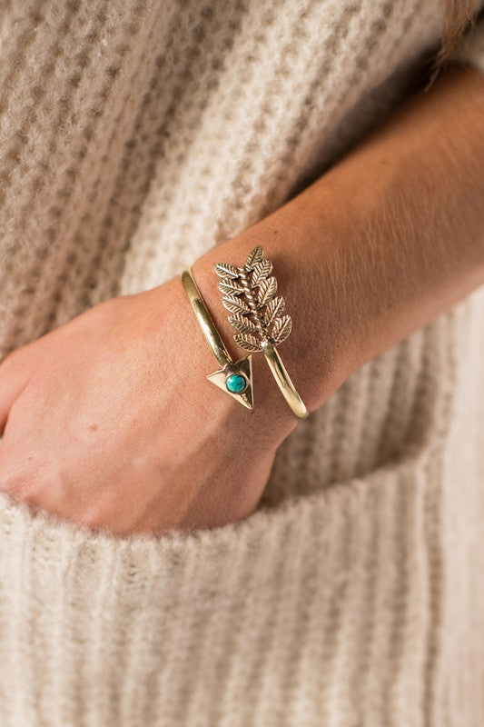 Turquoise Stoned Arrow Bracelet