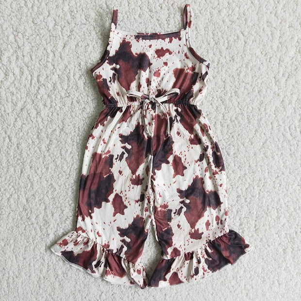 Little Cowgirl Print Jumpsuit