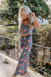 Fearless Floral Cut Out Jumpsuit