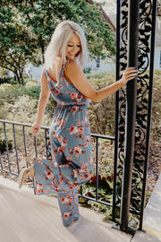 Fearless Floral Cut Out Jumpsuit