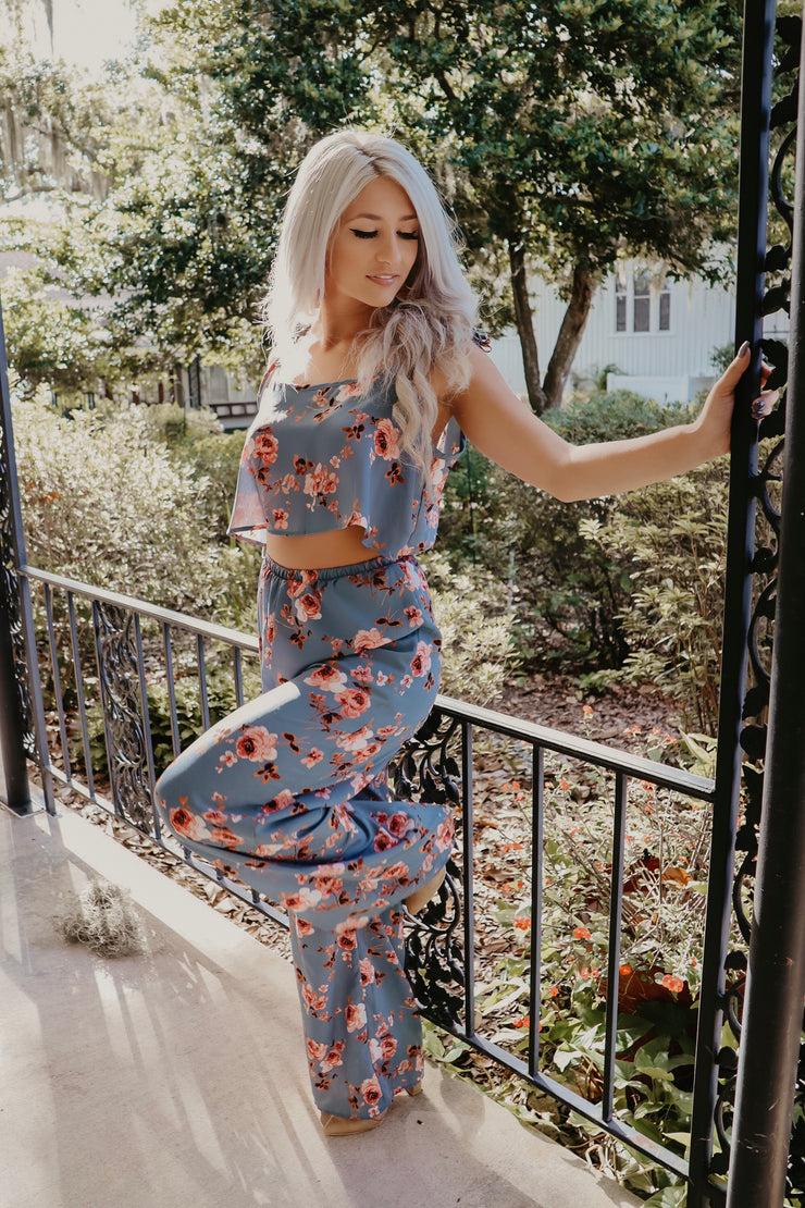 Fearless Floral Cut Out Jumpsuit