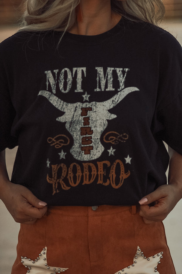 Not my First Rodeo Graphic Tee (Black)