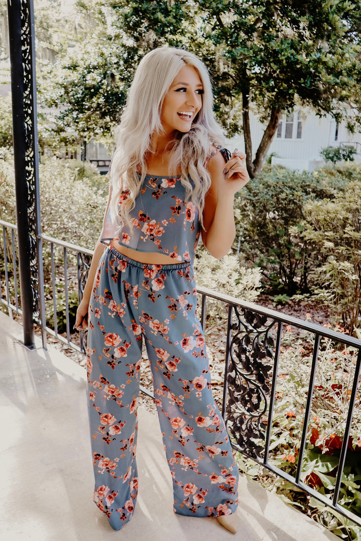 Fearless Floral Cut Out Jumpsuit