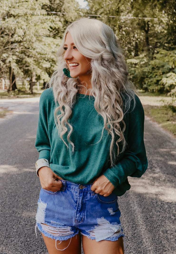 Gypsy Green Long Sleeve Top