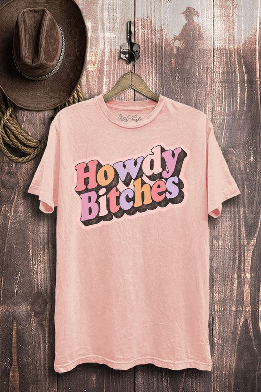 Howdy B*tches Graphic Tee (White)