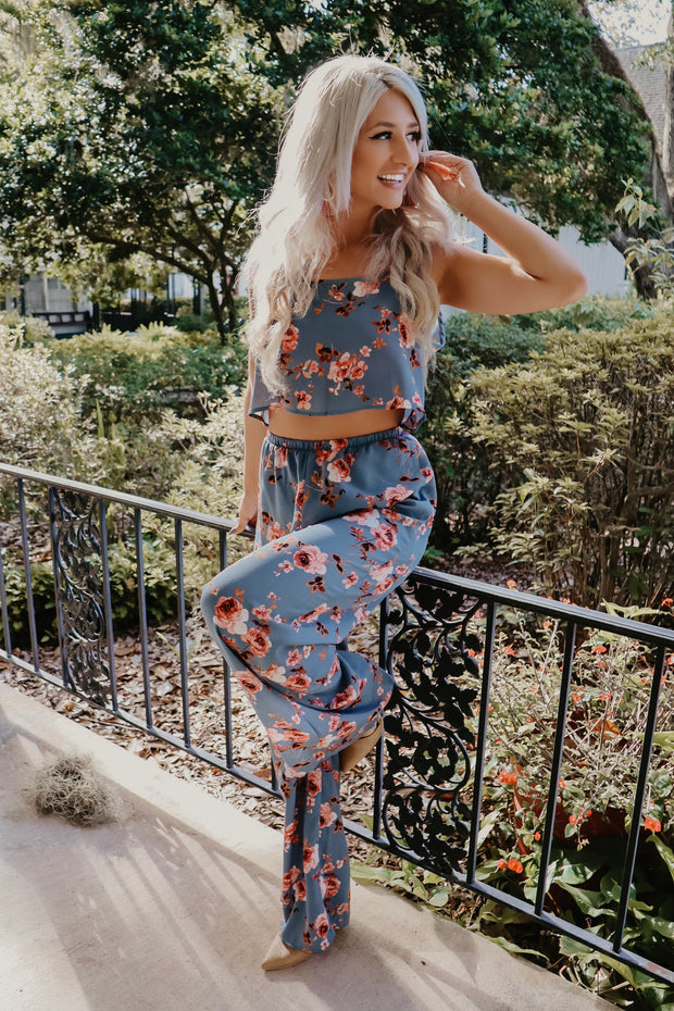 Fearless Floral Cut Out Jumpsuit