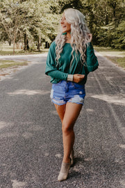 Gypsy Green Long Sleeve Top