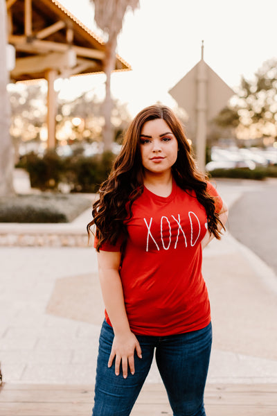 XOXO Graphic Tee (Red)