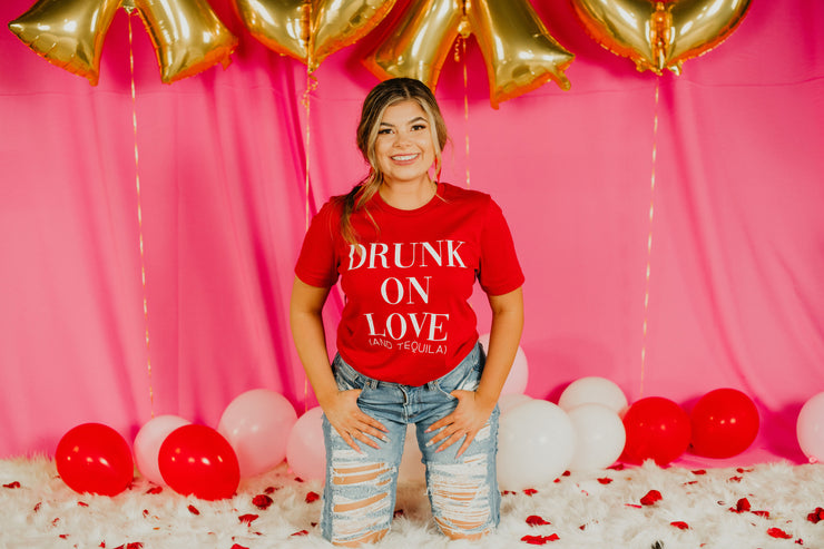 Drunk on Love (And Tequila) Graphic Tee