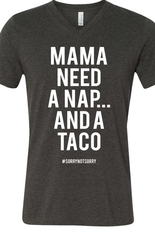 Mama Need a Nap and a Taco Graphic Tee