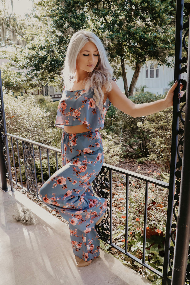 Fearless Floral Cut Out Jumpsuit