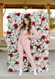 Boss Babe Blazer and Pant Set (Pink)