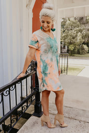 Polly Pocket Tie Dye Midi Dress