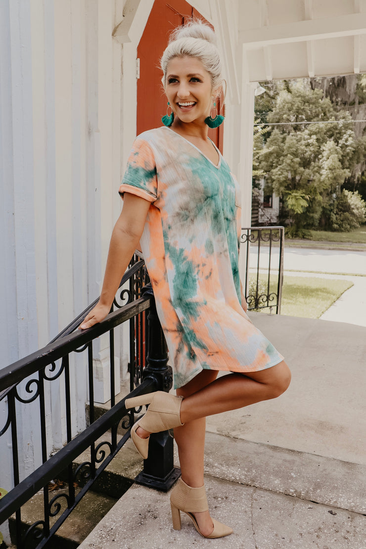 Polly Pocket Tie Dye Midi Dress