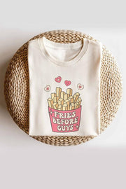 Fries Before Guys Graphic Tee (Ivory)