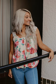 Sweet Summer Time Floral Top