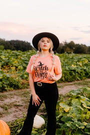 Witch and Famous Graphic Tee (Heather Orange)