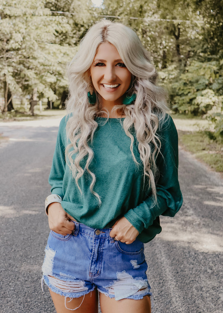 Gypsy Green Long Sleeve Top