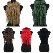 Baby its Cold Outside Layered Fringe Scarfs