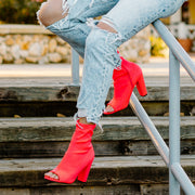 Coming in Hot Pink Ankle Booties