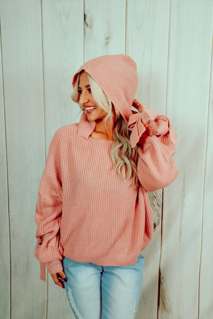 Pretty in Pink Sweater Hoodie