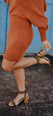 Take a Walk on the Wild Side Low Heeled Sandals