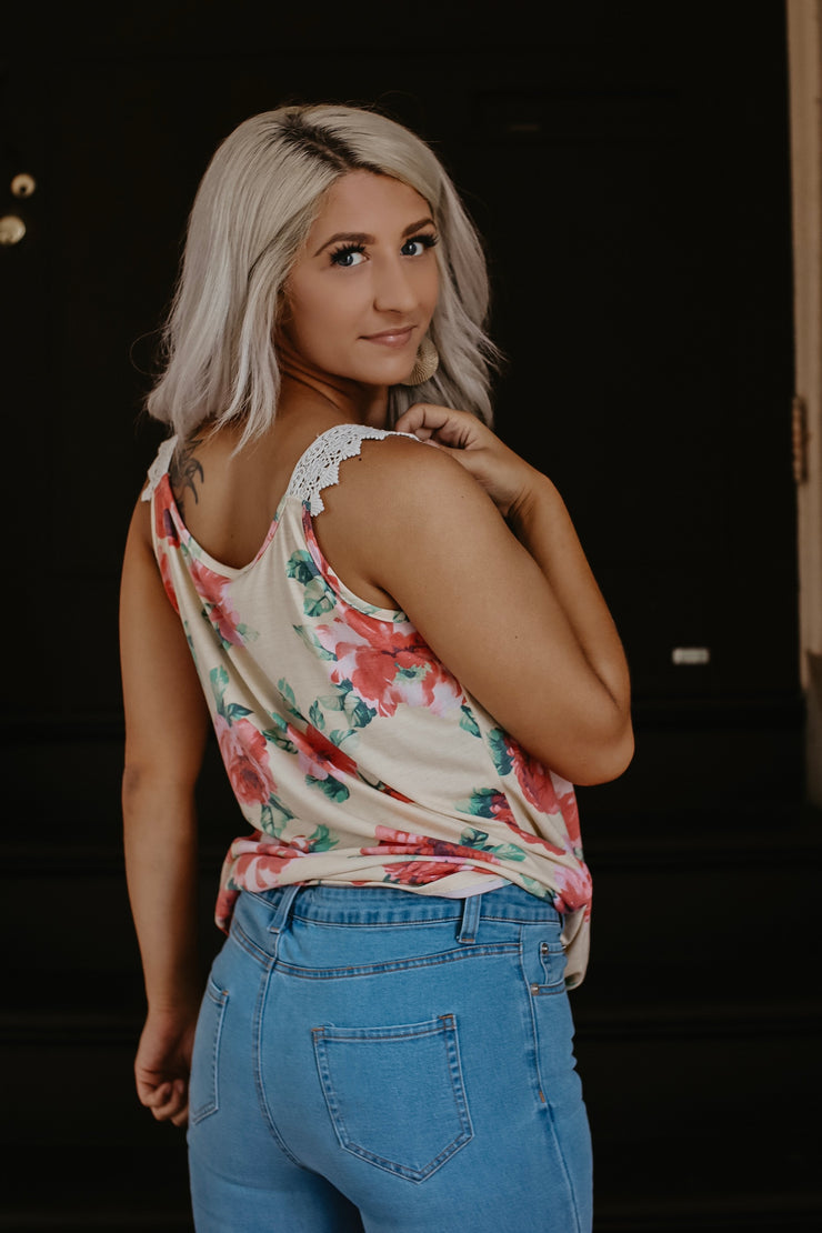 Sweet Summer Time Floral Top