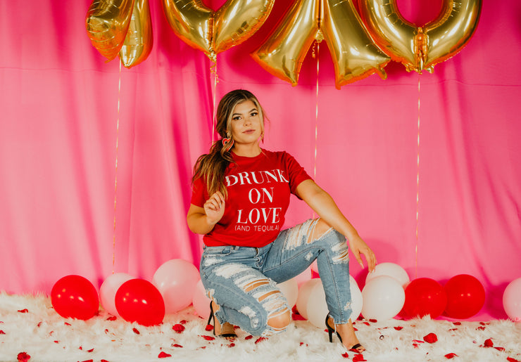 Drunk on Love (And Tequila) Graphic Tee