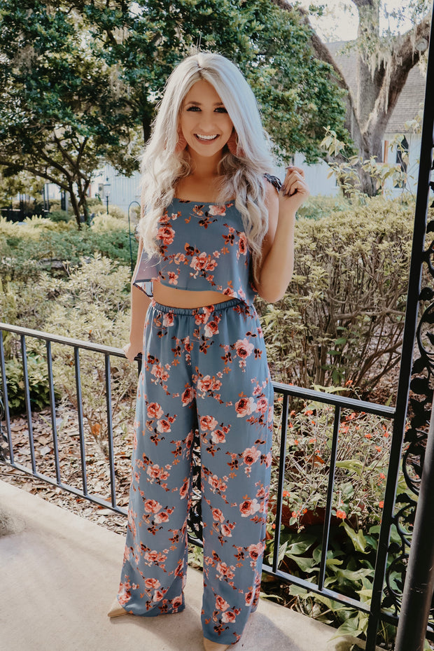 Fearless Floral Cut Out Jumpsuit