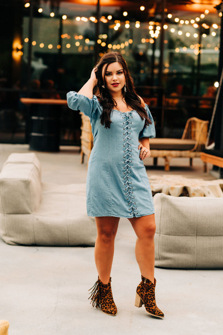 Darling in Denim Babydoll Dress