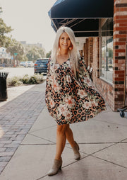 Lilly and Leopard Babydoll Dress