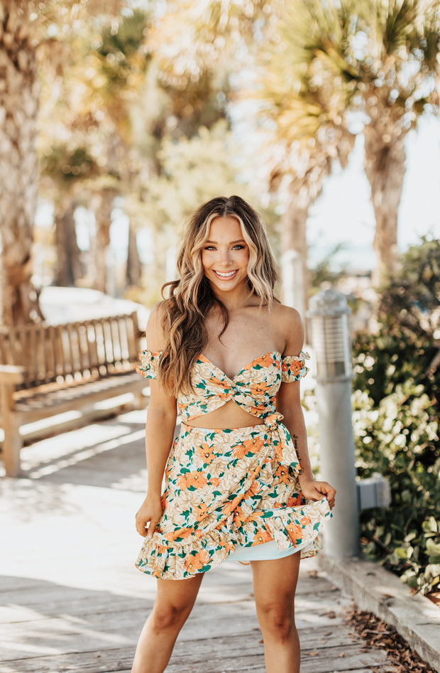 Floral Forever Two-Piece Skirt Set