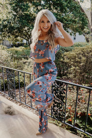 Fearless Floral Cut Out Jumpsuit